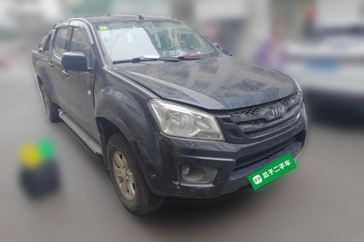 Used Isuzu JLM 2018 2.5T Four-Wheel Drive Diesel Luxury Version with Extended Cargo Bed JE4D25Q5A Front Right 45 Deg