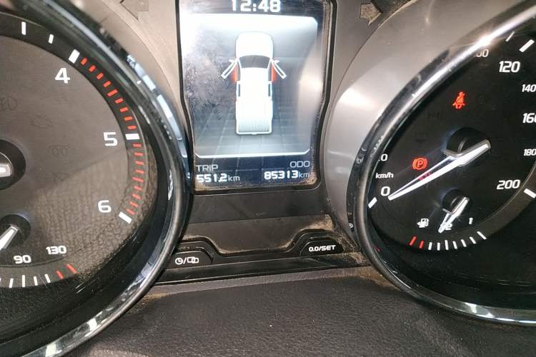 Used Isuzu TAGA 2018 3.0T Two-Wheel Drive Ultra-Luxury Version Odometer Close Up