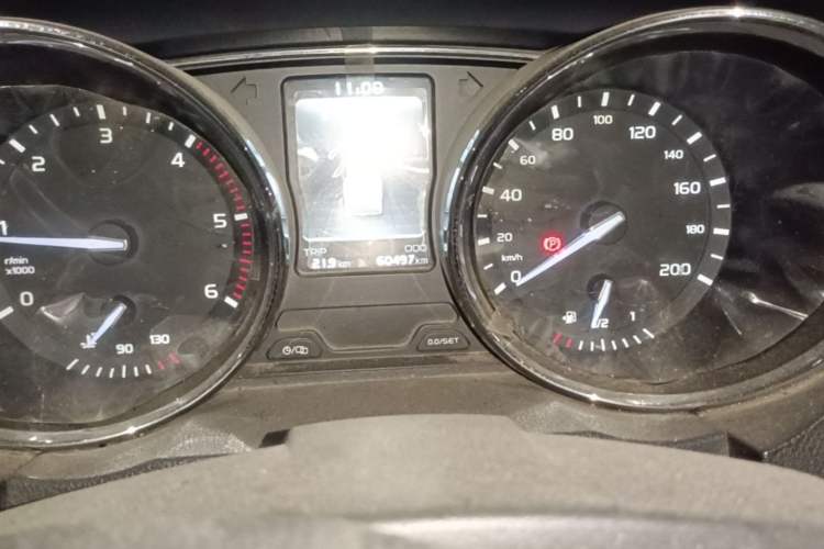 Used Isuzu TAGA 2018 3.0T Two-Wheel Drive Luxury Edition Odometer Close Up