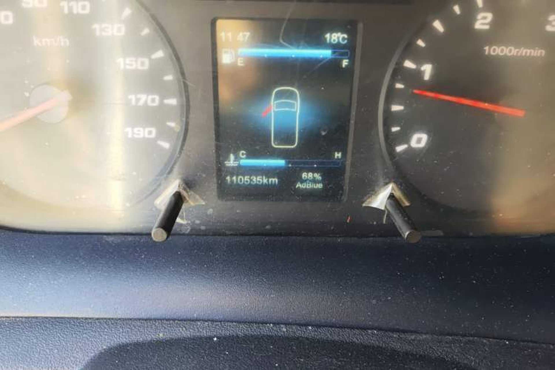 Used Iveco Eurocargo 2021 2.0T Manual Super Rui Long Wheelbase Short Overhang High Roof Side-Sliding Door F1A Odometer Close Up