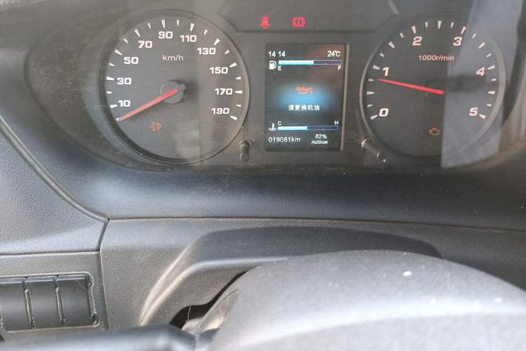 Used Iveco Eurocargo 2021 2.0T Manual Super-Rui Short Wheelbase Low-Roof Side-Hinged Door F1A Odometer Close Up