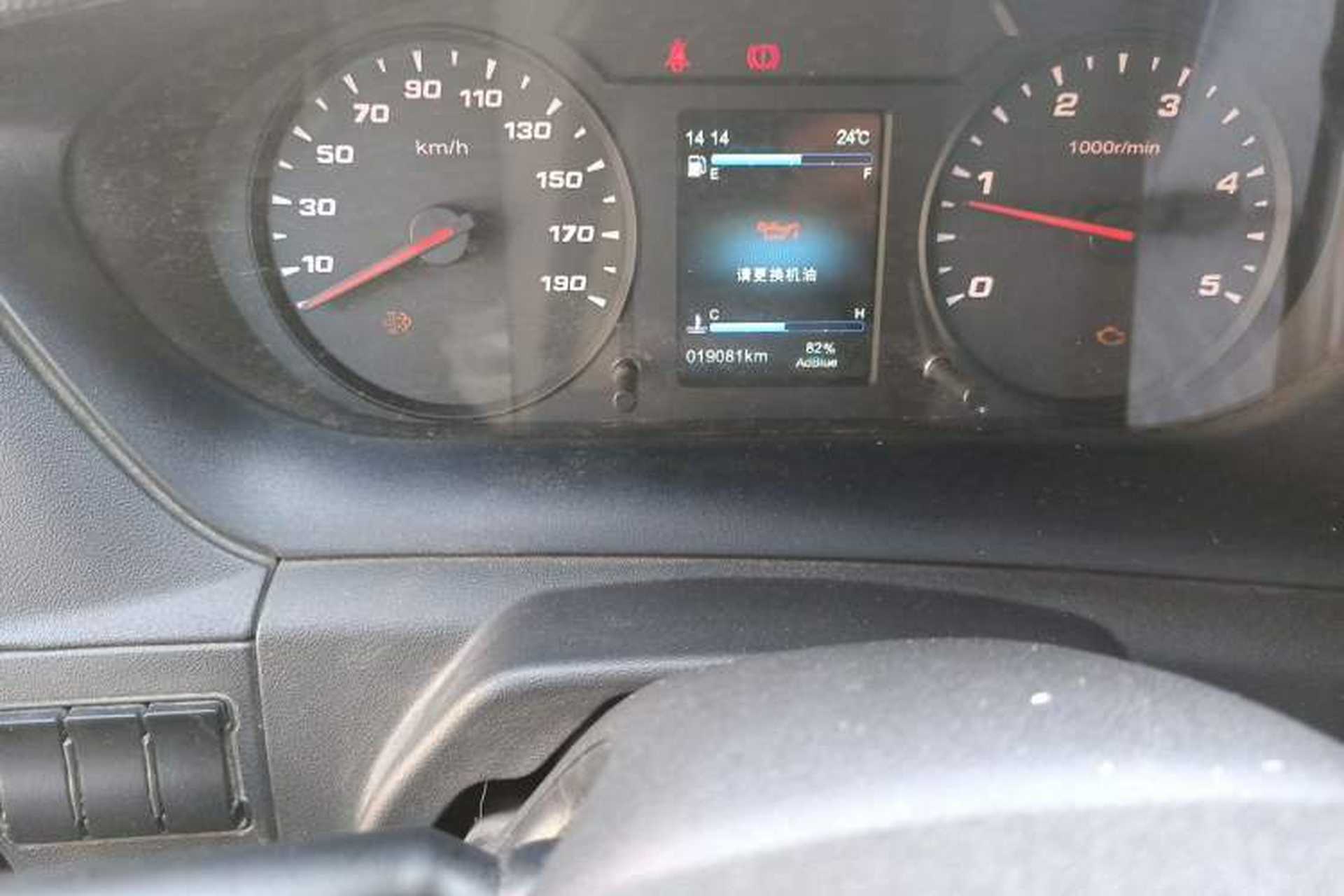 Used Iveco Eurocargo 2021 2.0T Manual Super-Rui Short Wheelbase Low-Roof Side-Hinged Door F1A Odometer Close Up