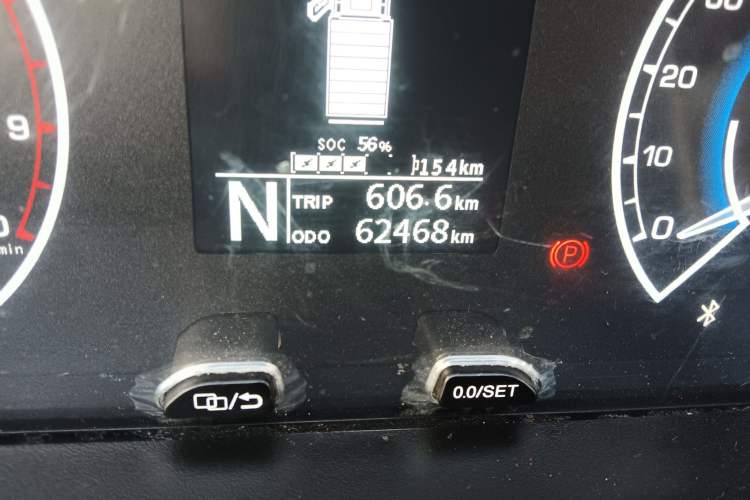 Used JAC Group Blue Cat 2023 M1 Guoxuan Hi-Tech 40.55 kWh Elite Edition Odometer Close Up
