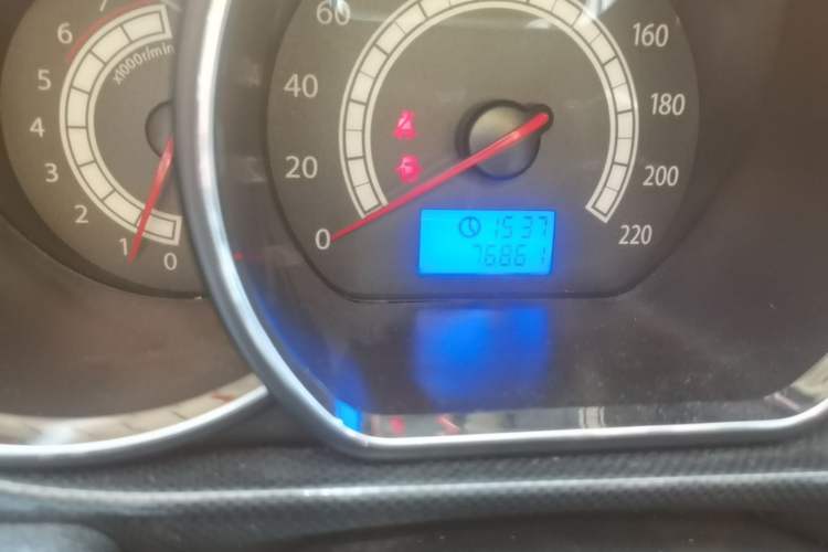 Used JAC Group Heyue 2012 1.5L Manual Zunyi Trim Odometer Close Up