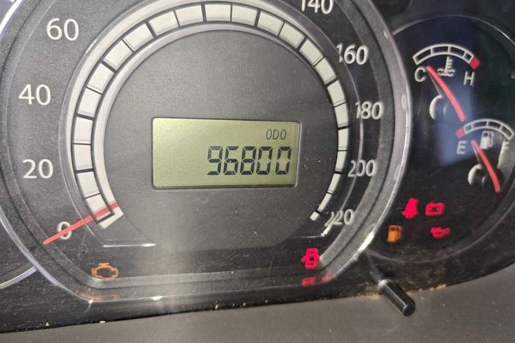 Used JAC Group Heyue A13RS  Odometer Close Up