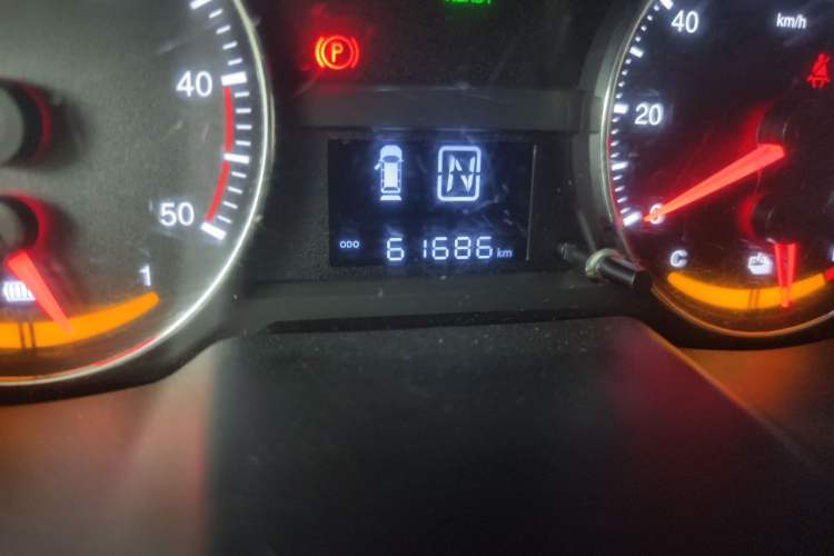 Used JAC Group iEV 2017 iEV4 Luxury Smart Model Odometer Close Up
