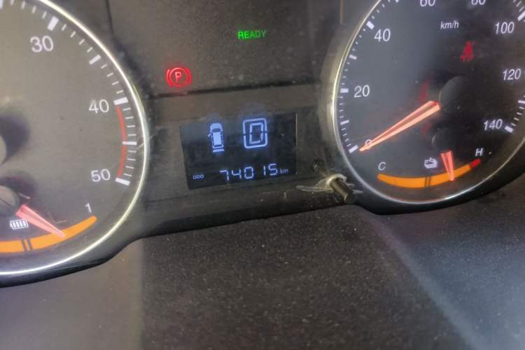 Used JAC Group iEV 2017 iEV4 Luxury Smart Model Odometer Close Up