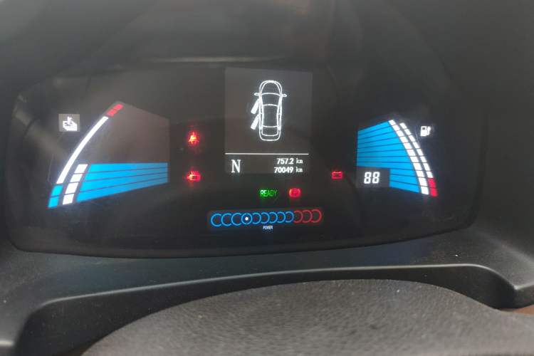 Used JAC Group iEV6E 2017 iEV6E Odometer Close Up