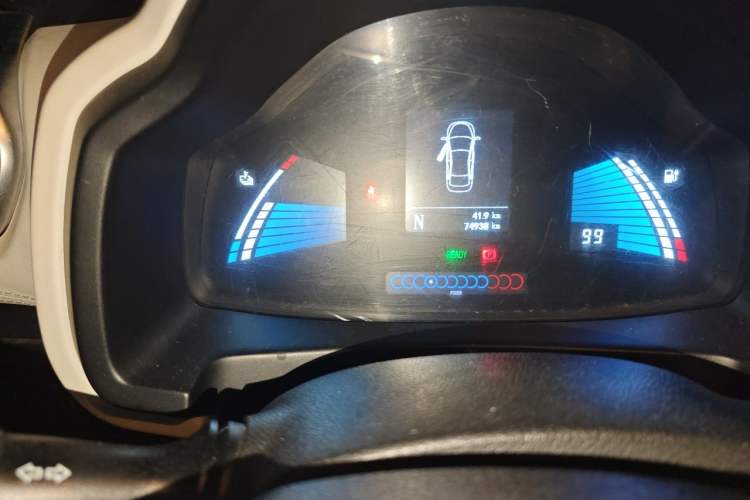 Used JAC Group iEV6E 2017 iEV6E Odometer Close Up