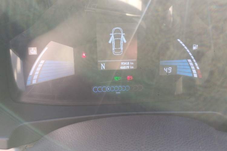 Used JAC Group iEV6E 2017 iEV6E Odometer Close Up