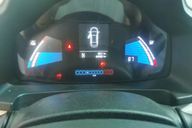 Used JAC Group iEV6E 2017 iEV6E Odometer Close Up