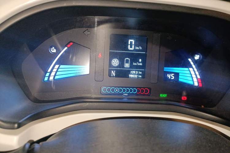 Used JAC Group iEV6S 2016 Smart Edition Odometer Close Up