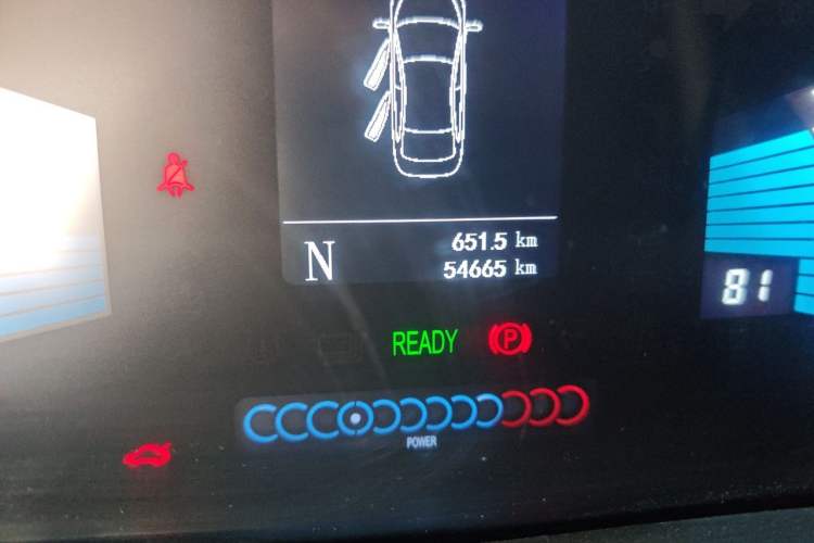 Used JAC Group iEV7 2019 iEV7L Luxury Smart Model Odometer Close Up