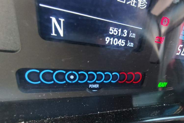 Used JAC Group iEV7S 2017 ZhiZun Model Odometer Close Up