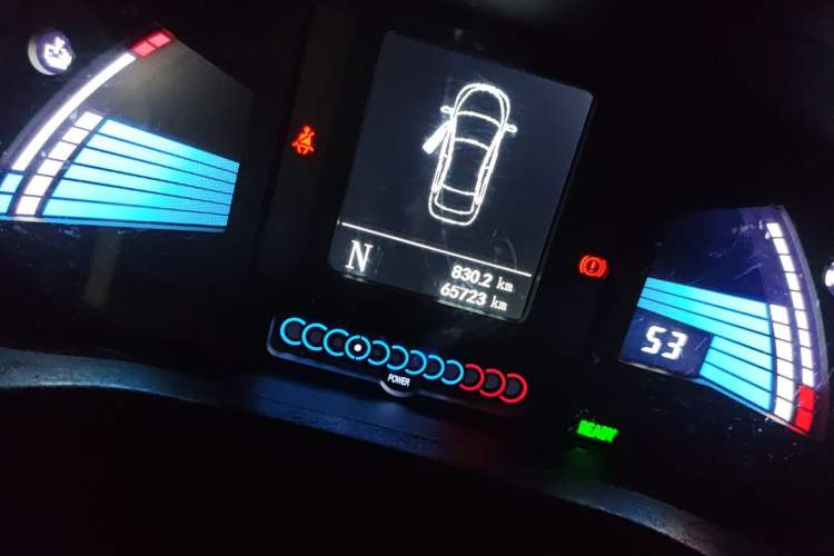 Used JAC Group iEV7S 2018 Smart Enjoyment Model Odometer Close Up