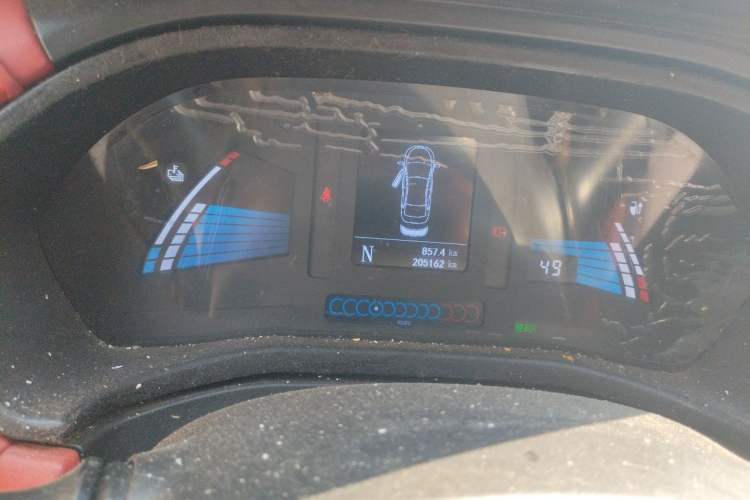 Used JAC Group iEV7S 2018 Smart Enjoyment Model Odometer Close Up