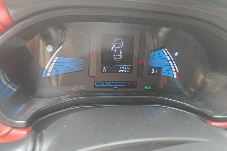 Used JAC Group iEV7S 2018 Smart Enjoyment Model Odometer Close Up