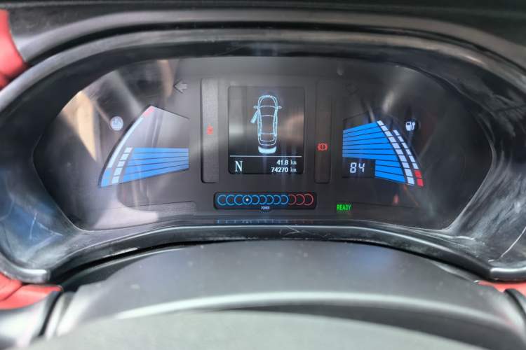 Used JAC Group iEV7S 2018 Smart Enjoyment Model Odometer Close Up