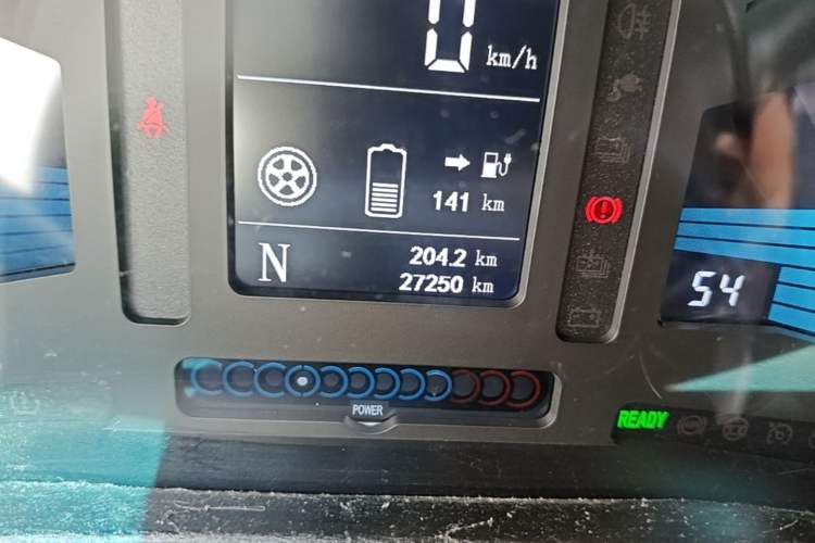 Used JAC Group iEV7S 2019 Luxury Smart Model Odometer Close Up