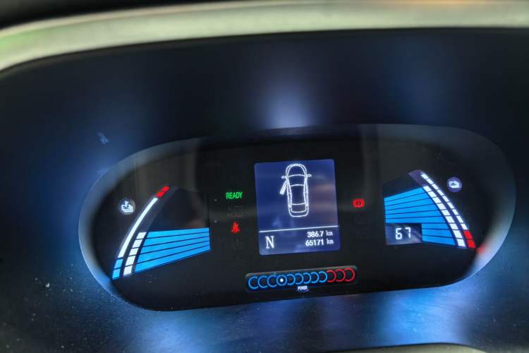 Used JAC Group iEVA50 2021 Battery-Swap Comfort Version Odometer Close Up