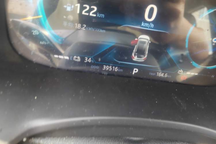 Used JAC Group iEVS4 2019 Luxury Model Odometer Close Up