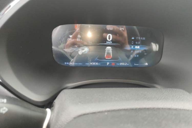 Used JAC Group iEVS4 2019 Luxury Smart Edition Odometer Close Up