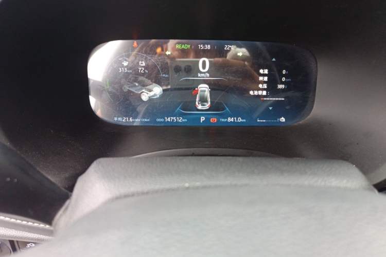 Used JAC Group iEVS4 2019 Luxury Smart Enjoyment Model Odometer Close Up