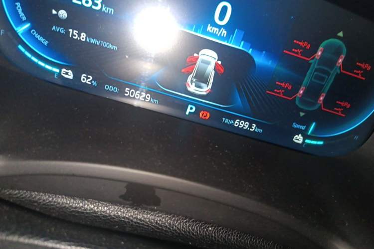 Used JAC Group iEVS4 2019 Luxury Smart Enjoyment Model Odometer Close Up