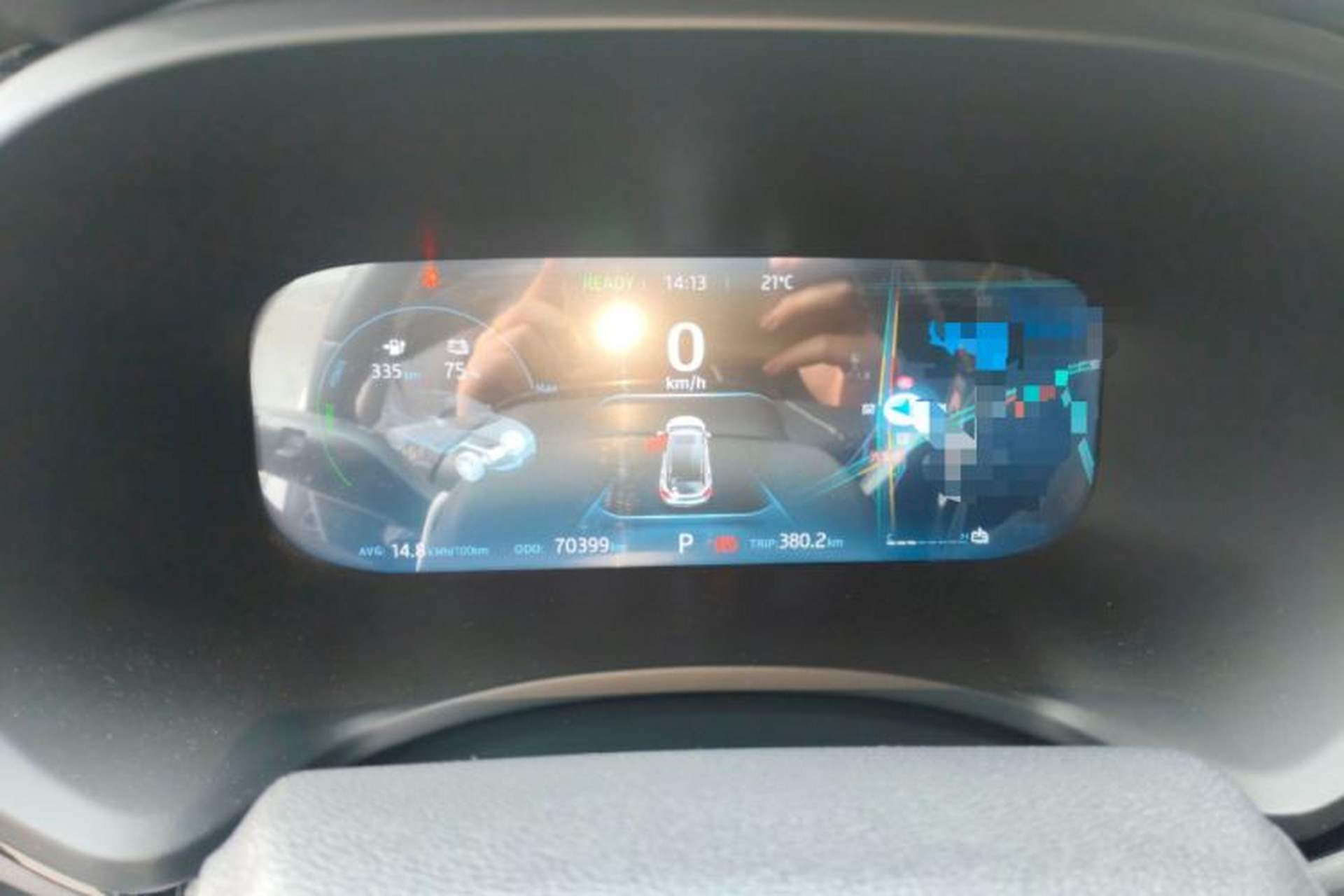 Used JAC Group iEVS4 2019 Luxury Smart Connectivity Model Odometer Close Up