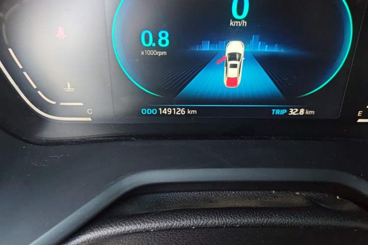 Used JAC Group J7 2020 1.5T Manual Overdrive Version Odometer Close Up