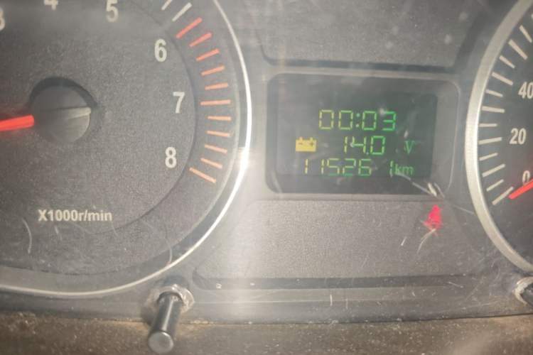 Used JAC Group Refine 2011 2.4L Government Procurement Version Manual Luxury Trim Odometer Close Up