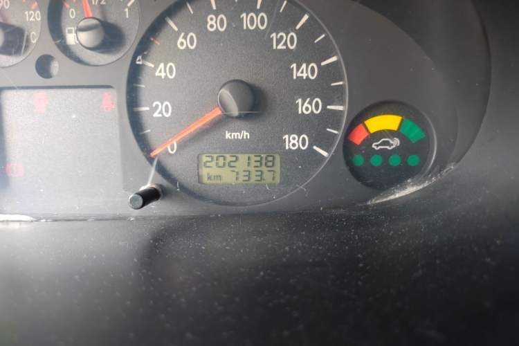Used JAC Group Refine 2012 1.9T Shuttle Diesel Comfort Version HFC4DB1-2C Odometer Close Up