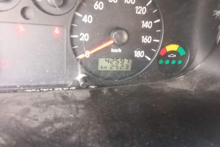 Used JAC Group Refine  Odometer Close Up