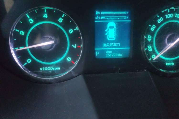 Used JAC Group Refine M5 2013 2.0T Gasoline Automatic Business Edition Odometer Close Up