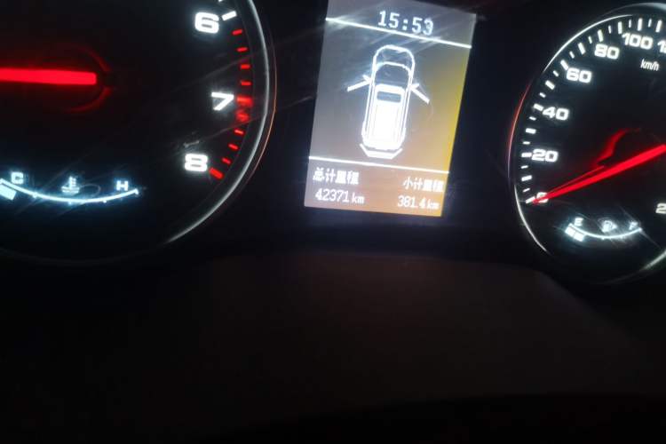 Used JAC Group Refine R3 2018 1.6L Manual Luxury Model Odometer Close Up