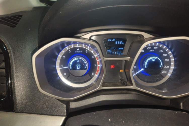 Used JAC Group Refine S3 2014 1.5L Manual Luxury Smart Model Odometer Close Up