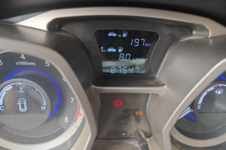 Used JAC Group Refine S3 2014 1.5L Manual Luxury Smart Model Odometer Close Up