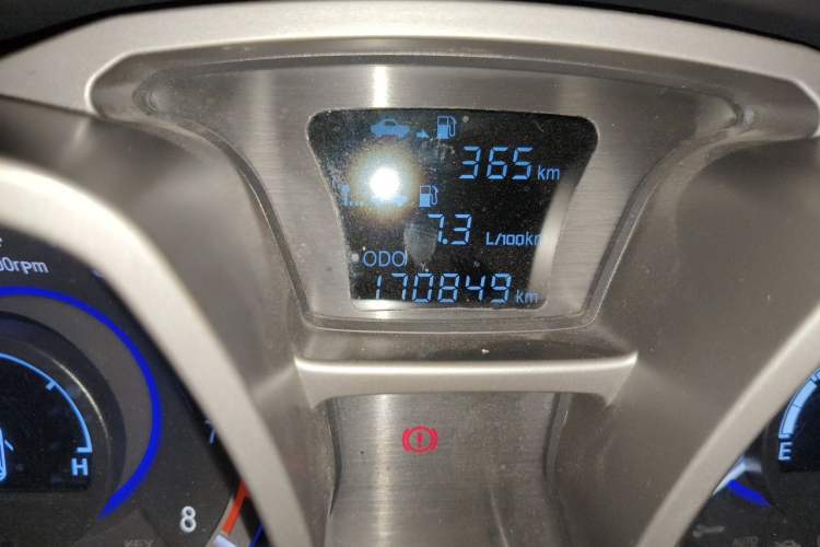 Used JAC Group Refine S3 2014 1.5L Manual Luxury Smart Model Odometer Close Up