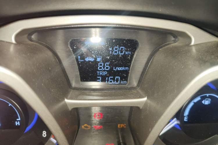Used JAC Group Refine S3 2014 1.5L Manual Luxury Model Odometer Close Up