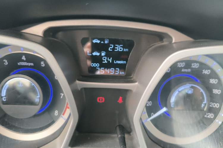 Used JAC Group Refine S3 2014 1.5L Manual Luxury Smart Model Odometer Close Up