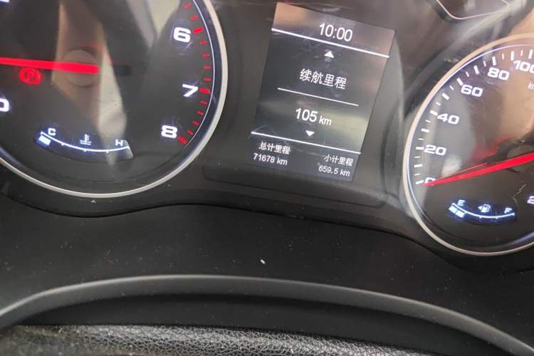 Used JAC Group Refine S4 2019 1.5T Manual Overdrive Model Odometer Close Up