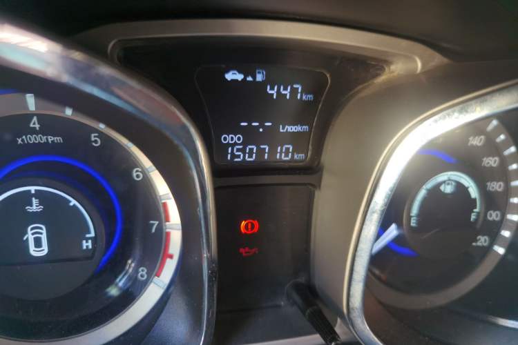 Used JAC Group Refine S5 2013 2.0T Manual Luxury Edition Odometer Close Up