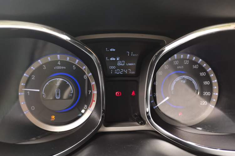 Used JAC Group Refine S5 2013 2.0T Manual Luxury Edition Odometer Close Up