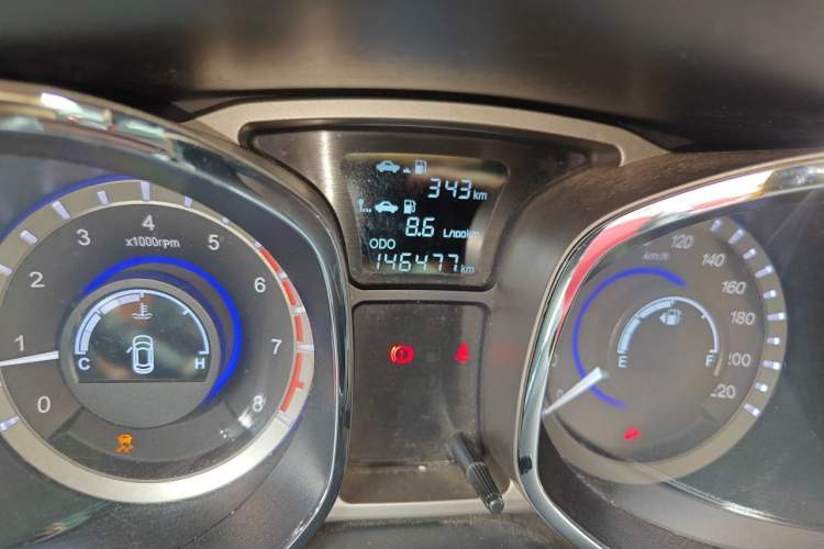 Used JAC Group Refine S5 2015 1.5T Manual Luxury Sport Edition Odometer Close Up