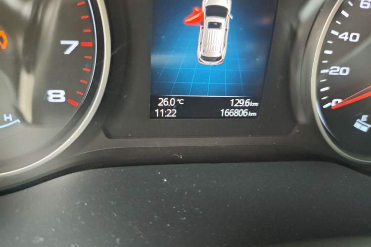 Used JAC Group Refine S7 2017 1.5T Manual Comfort Model Odometer Close Up
