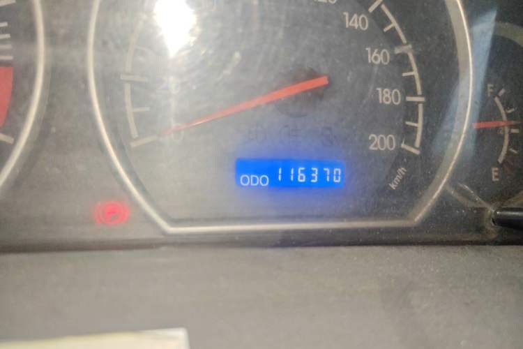 Used JAC Group Sunray 2011 2.8T Express Version China IV Odometer Close Up