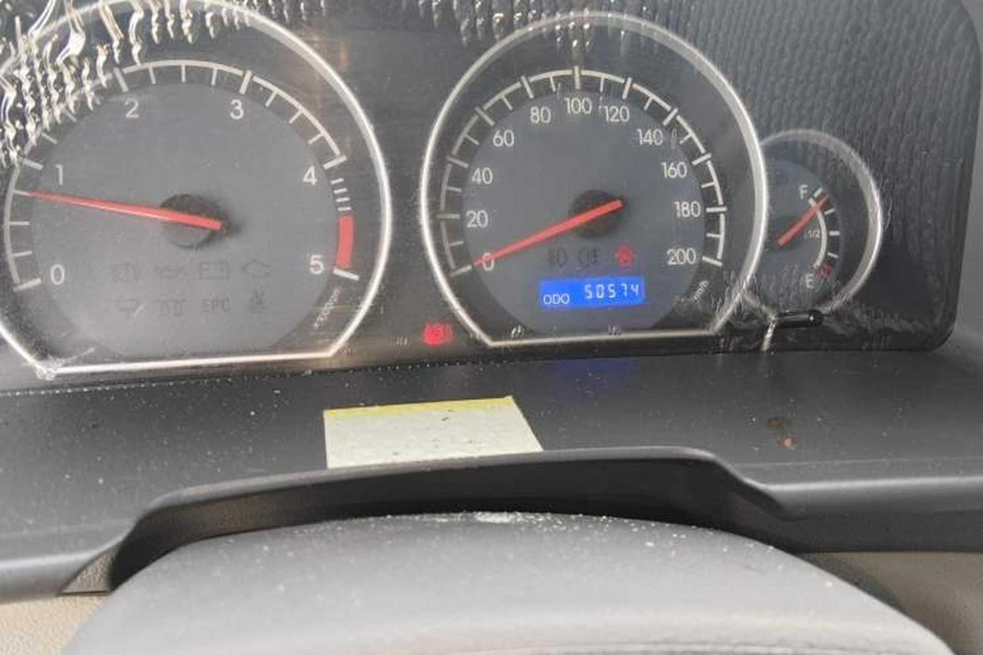 Used JAC Group Sunray 2013 2.8T 6-Series Star Express China IV Standard Odometer Close Up