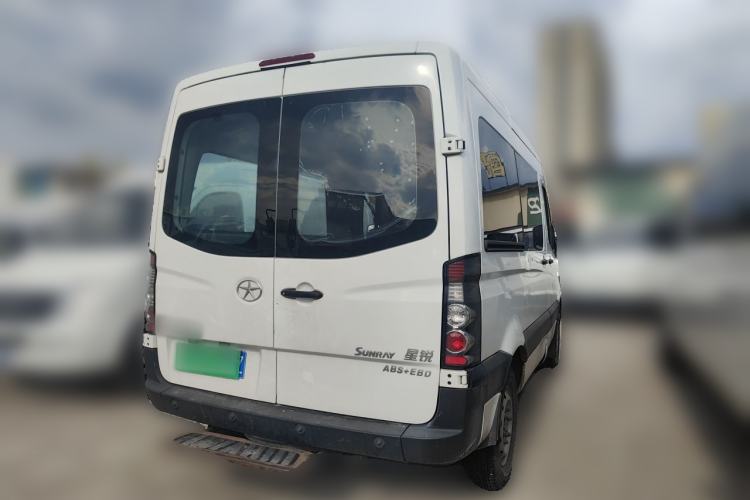 Used JAC Group Sunray 2017 2.0T Short-Wheelbase Mid-Roof Xingkuaiyun Multi-Purpose Commercial Vehicle Rear Right 45 Deg