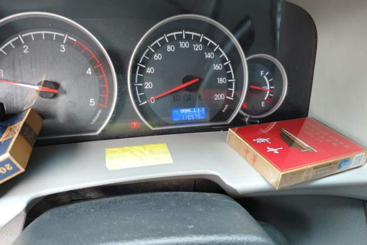 Used JAC Group Sunray  Odometer Close Up