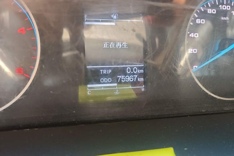 Used JAC Group Sunray 2021 2.0T 6-Series Star Logistics D20TCIF1 Odometer Close Up